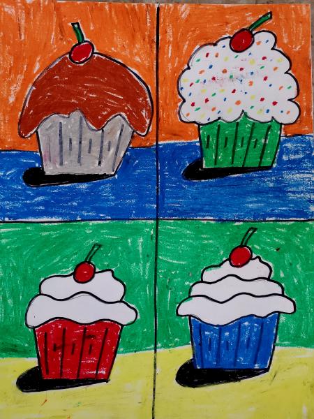 Image for event: Create A Cupcake Painting (Grades 1-4)