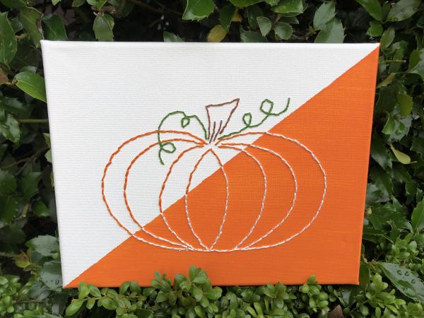 Image for event: Harvest Pumpkin Silhouette on Canvas
